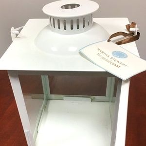 17 - NWT Martha Stewart Beautiful Home lantern Decoration the Color White